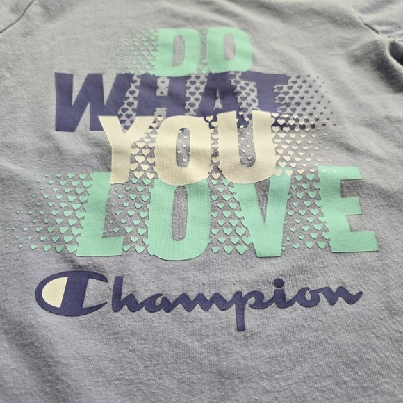 Set of 2 Preschool Girl 3T short sleeve athletic T-shirts Champion adidas GUC - Picture 4 of 10